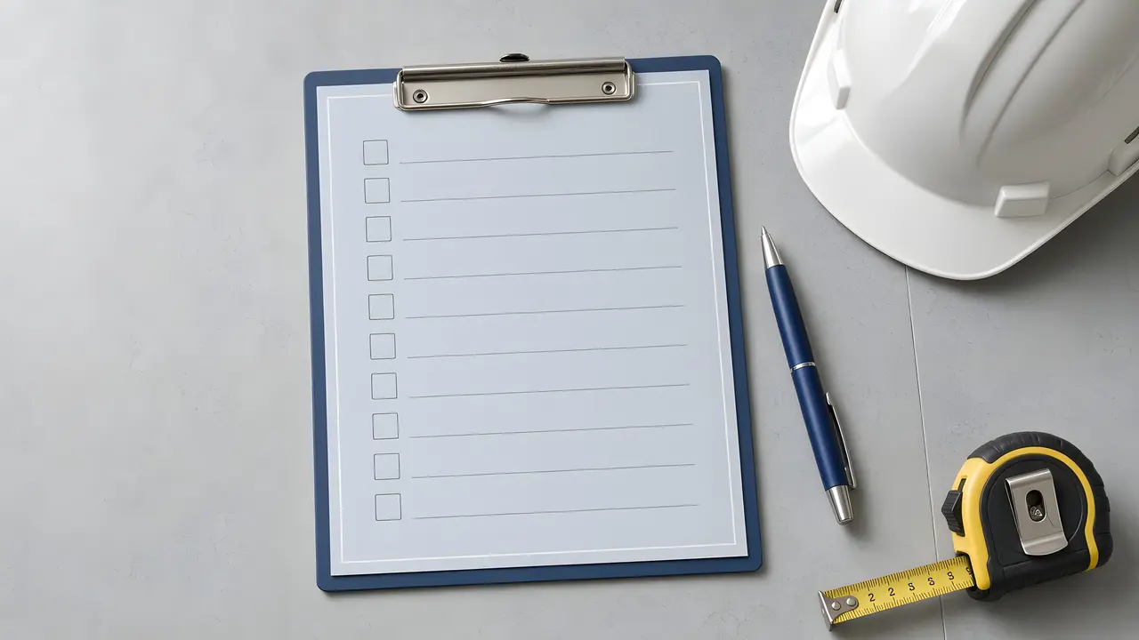 Illustrative: an inspection checklist